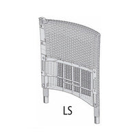 R FIANCO LS X ALLIBERT/KETER SET IOWA BALCONY CAPPUCC.- 1,0 pz