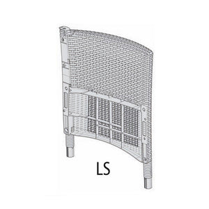 R FIANCO LS X ALLIBERT/KETER SET IOWA BALCONY CAPPUCC.- 1,0 pz