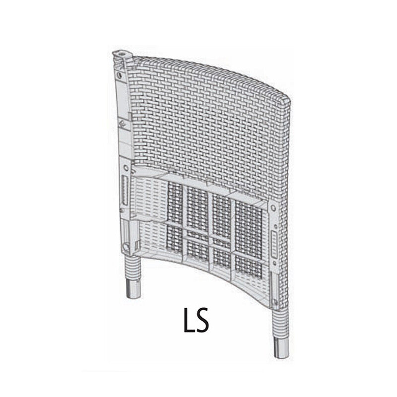 R FIANCO LS X ALLIBERT/KETER SET IOWA BALCONY CAPPUCC.- 1,0 pz