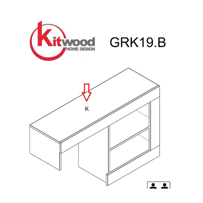 R TOP K NAT.GRK19.B X KIT PARETE LIVING NAT.WOOD/ANTRAC.- 1,0 pz