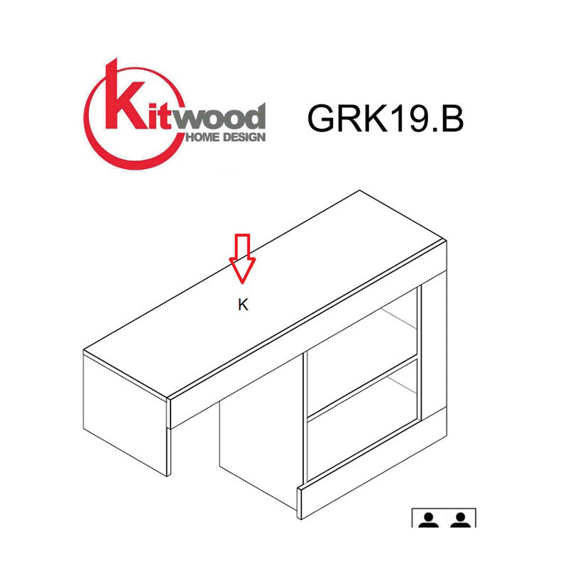 R TOP K NAT.GRK19.B X KIT PARETE LIVING NAT.WOOD/ANTRAC.- 1,0 pz