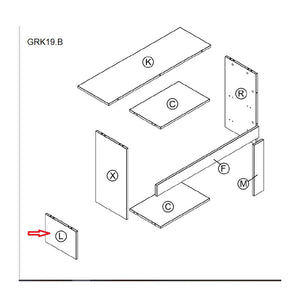 R FIANCO L NAT.GRK19.B X KIT PARETE LIVING NAT.WOOD/ANTRAC.- 1,0 pz