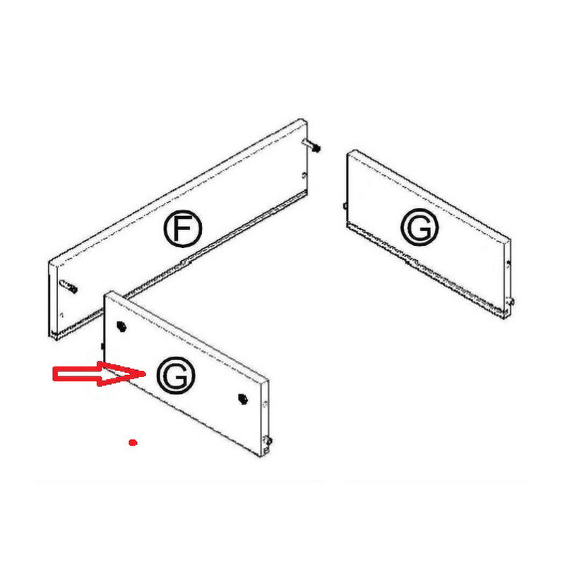 R LATERALE CASSETTO G X KIT SCRIVANIA USB 2C  BIA/R- 1,0 coppie