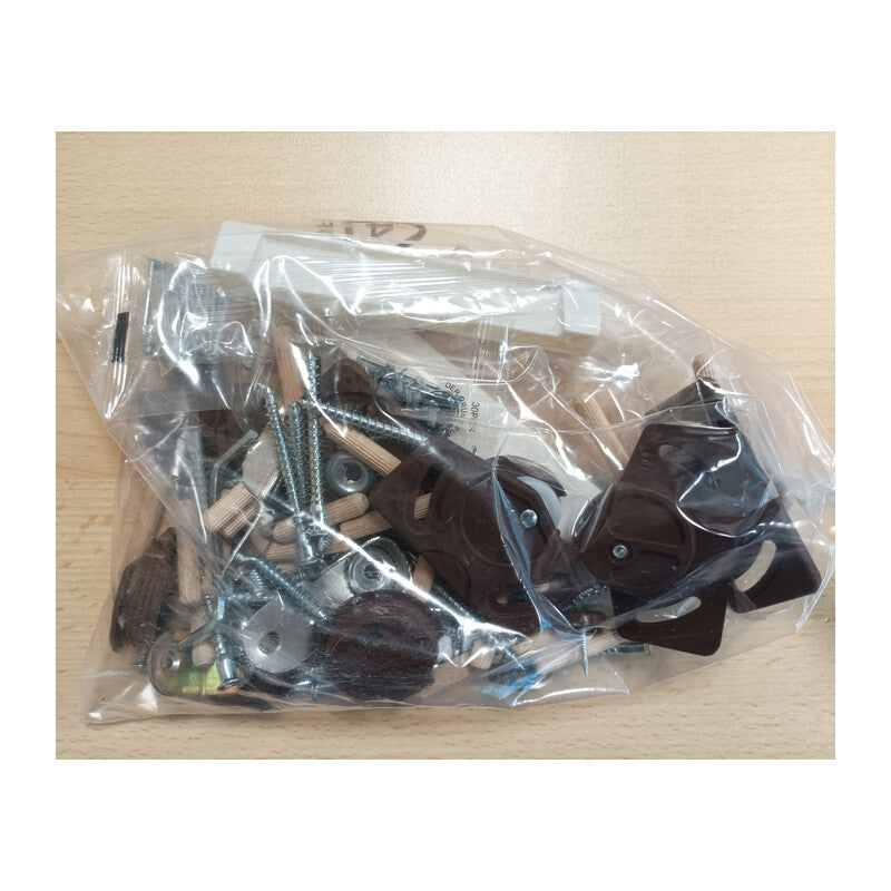 R ACCESSORI MONTAGGIO X KIT ARMADIO 2ASC CM. 120X50X200H RO/BIA- 1,0 confezione