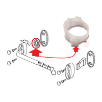 R SUPPORTO X FERMAIMPOSTE BRUCO PLASTICA NERA(PZ.2)- 1,0 confezione