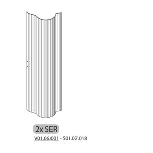 R 2XSER S01.07.018 X COPRICALDAIA RESINA HIMALAYA C/SERRANDA 59X39X98H- 1,0 pz