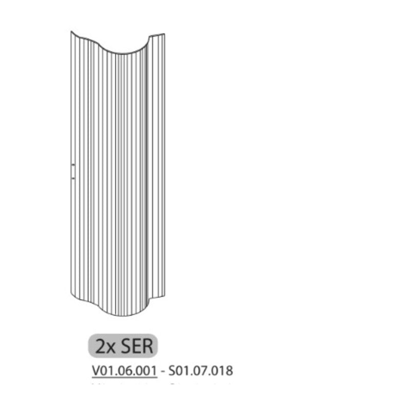 R 2XSER S01.07.018 X COPRICALDAIA RESINA HIMALAYA C/SERRANDA 59X39X98H- 1,0 pz