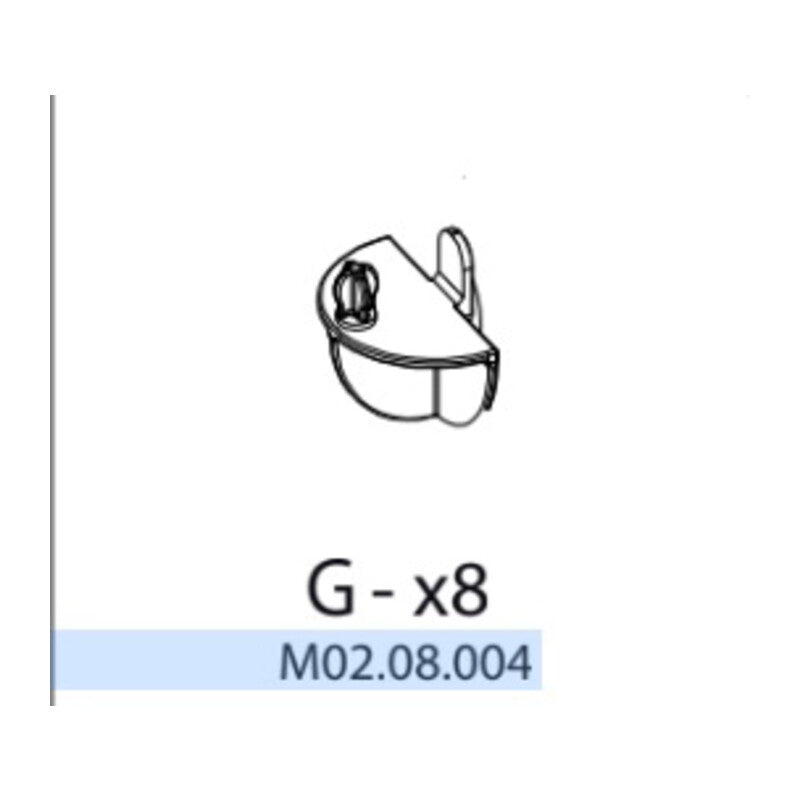 R G-x8 M02.08.004 X ARMADIO SPOGLIATOIO RESINA A 2 POSTI IN KIT C/SERRAT- 1,0 confezione
