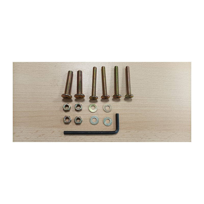 R KIT MONTAGGIO X TAVOLO LEGNO OVALE PIEGHEVOLE CM 120X75X72- 1,0 confezione