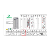 R PARTICOLARE (PX4 )XARMADIO SPOGLIATOIO A 2 POSTI IN KIT C/SERRATURA- 1,0 confezione