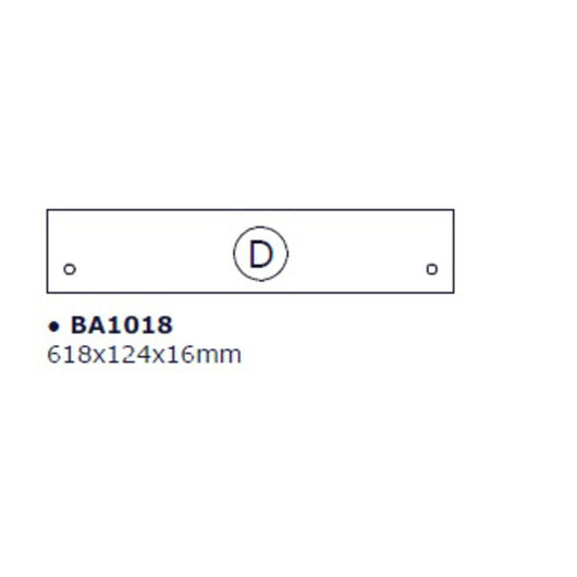 R BASE D X KIT SCARPIERA 5 RIBALTE 65X15X164 BIANCO 1307- 1,0 pz