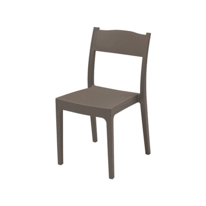 SEDIA POLIPROPILENE FIBRA VETRO VESTA BROWN- 1,0 pz