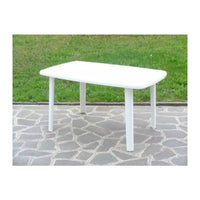 TAVOLO RESINA ART.56  CM.137X85 BIANCO- 1,0 pz