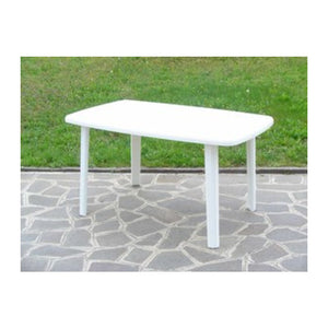 TAVOLO RESINA ART.56  CM.137X85 BIANCO- 1,0 pz