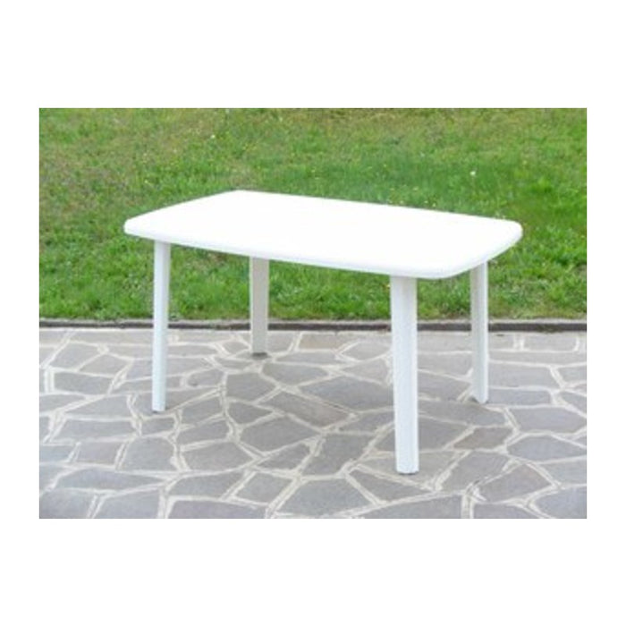 TAVOLO RESINA ART.56  CM.137X85 BIANCO- 1,0 pz
