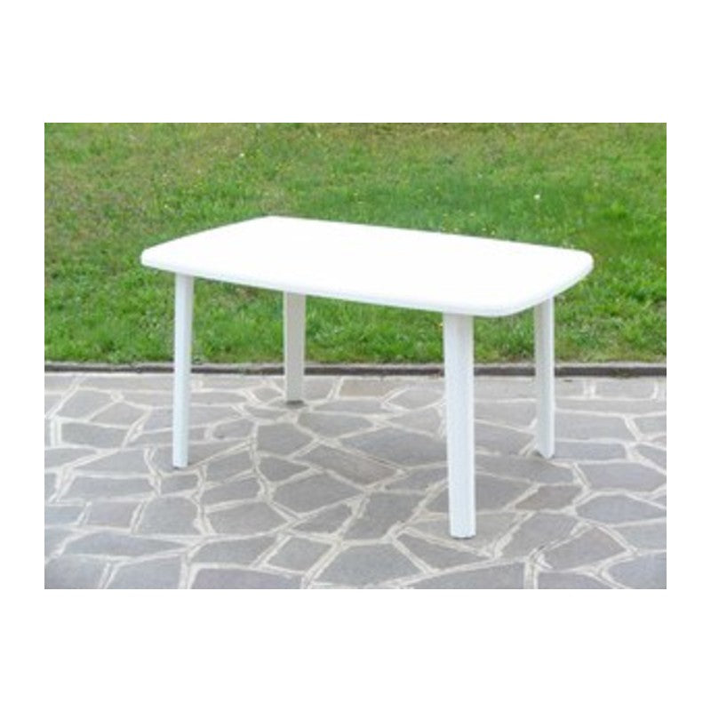 TAVOLO RESINA ART.56  CM.137X85 BIANCO- 1,0 pz