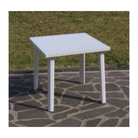 TAVOLO RESINA ART.59  CM. 80X80 BIANCO- 1,0 pz