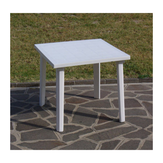 TAVOLO RESINA ART.59  CM. 80X80 BIANCO- 1,0 pz