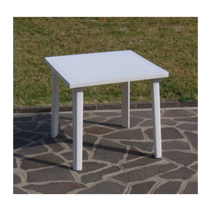 TAVOLO RESINA ART.59  CM. 80X80 BIANCO- 1,0 pz