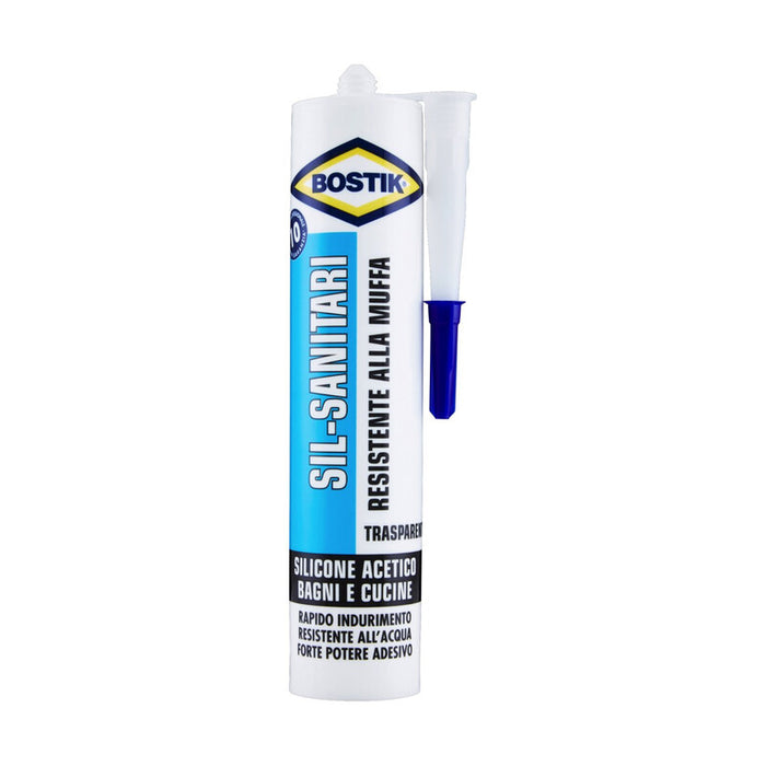 BOSTIK SIL-SANITARI RESISTENTE MUFFA 280 ML TRASP- 24,0 pz