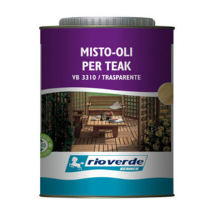 RIOVERDE VB 3310 OLIO PER TEAK 0,750 L TRASPARENTE- 6,0 pz