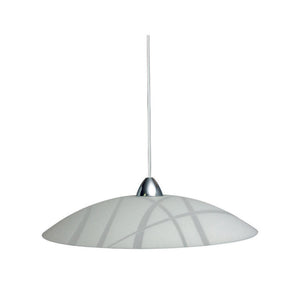LAMPADA SOSP DARIO D 50 CM 1 LUCE E27 M BI-CR- 1,0 pz