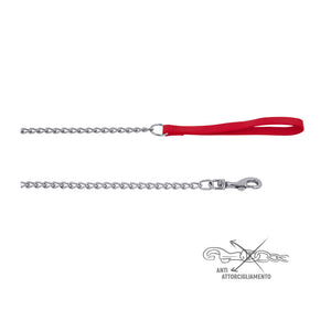 ZOOV GUINZAGLIO NYLON CM.120 ROSSO C/CATENA- 12,0 pz