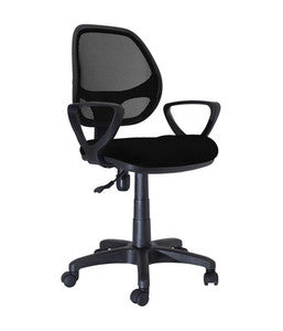 C POLTRONA DIREZIONALE FORATA NEW MANAGER NERO- 1,0 pz