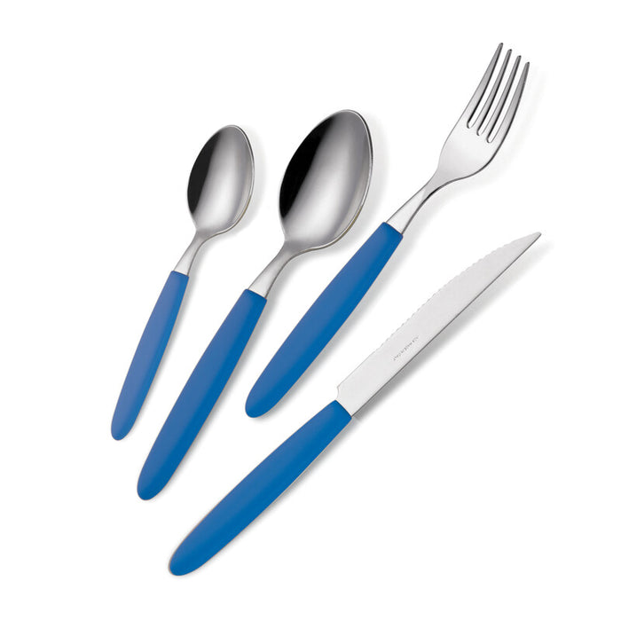 POSATE LIGHT BARATTOLO PZ.24 BLU 285 18/0- 1,0 confezione