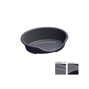 ZOOV LETTINO PER CANI/GATTI CM.80X60X25 GRIGIO- 1,0 pz