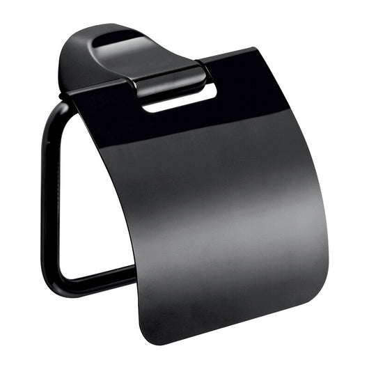 GEDY ST25    STELVIO PORTAROTOLO C/COPERCHIO NERO OPACO- 1,0 pz