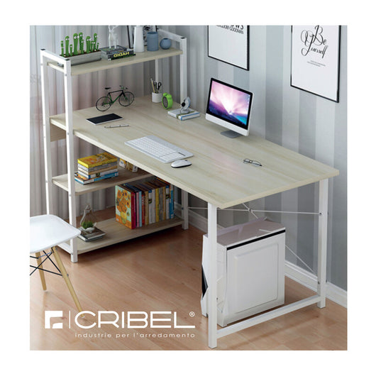 SCRIVANIA SOFIA 120X48X110 CM ROVERE BIANCO- 1,0 pz