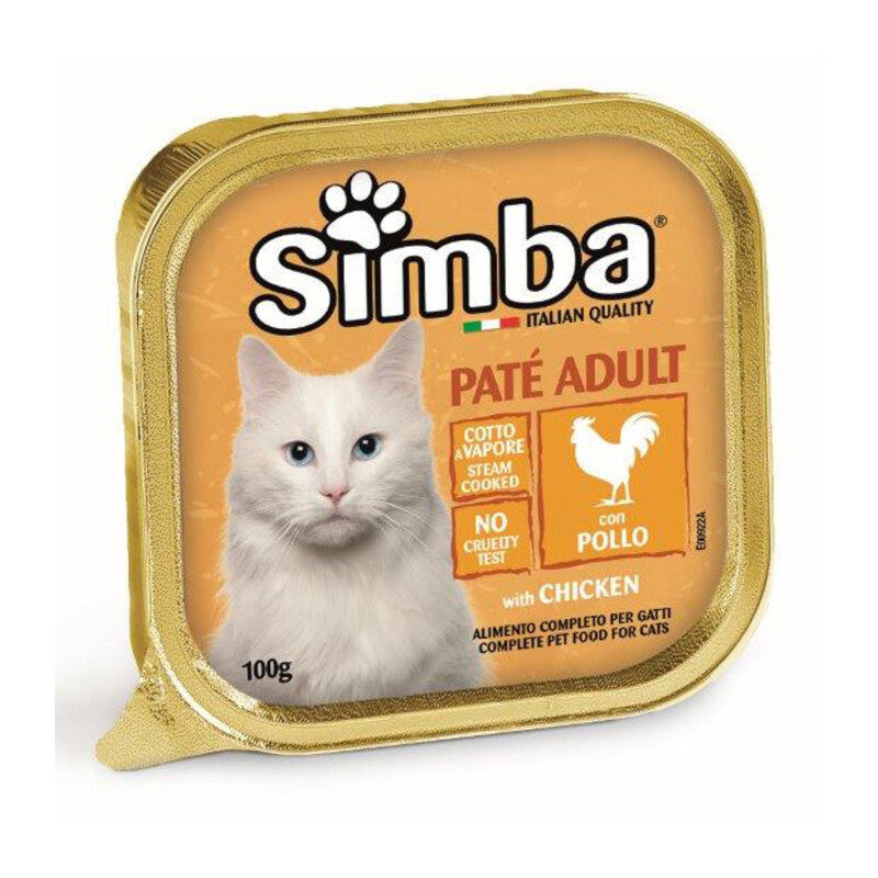 CIBO GATTO MONGE SIMBA 100 G PATE VSC POLLO- 32,0 pz