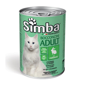 CIBO GATTO MONGE SIMBA 415 G BOCCONCINI CONIGLIO- 24,0 pz