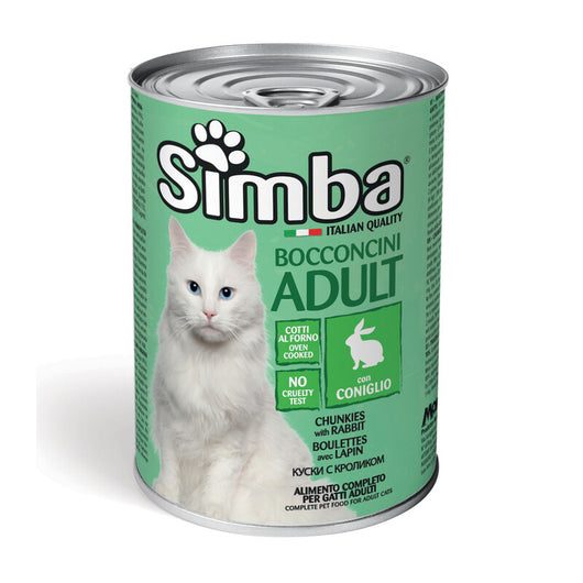 CIBO GATTO MONGE SIMBA 415 G BOCCONCINI CONIGLIO- 24,0 pz