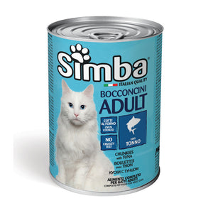 CIBO GATTO MONGE SIMBA 415 G BOCCONCINI TONNO- 24,0 pz