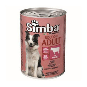 CIBO CANE MONGE SIMBA  415 G BOCCONC VITELLO- 24,0 pz