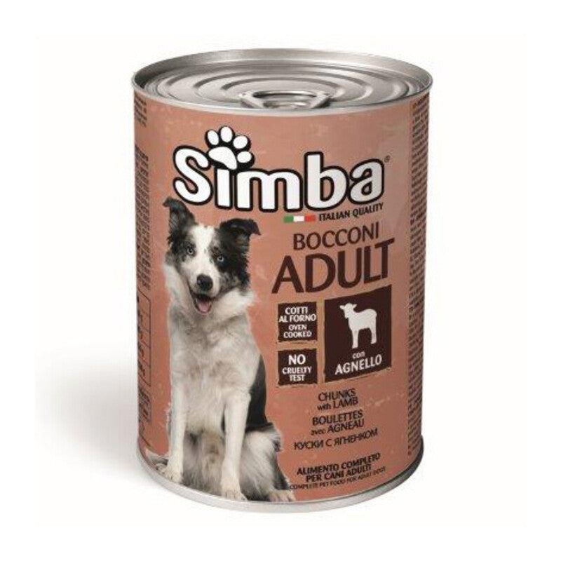 CIBO CANE MONGE SIMBA  415 G BOCCONC AGNELLO- 24,0 pz