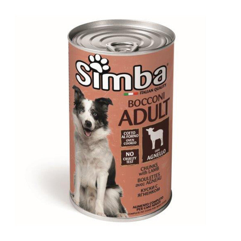 CIBO CANE MONGE SIMBA 1230 G BOCCONC AGNELLO- 1,0 pz