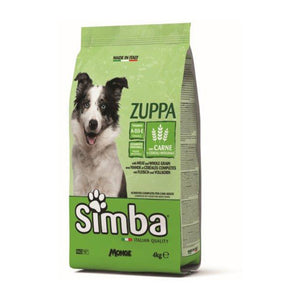 CIBO CANE MONGE SIMBA  4 KG ZUPPA CARNE E CEREALI- 1,0 pz