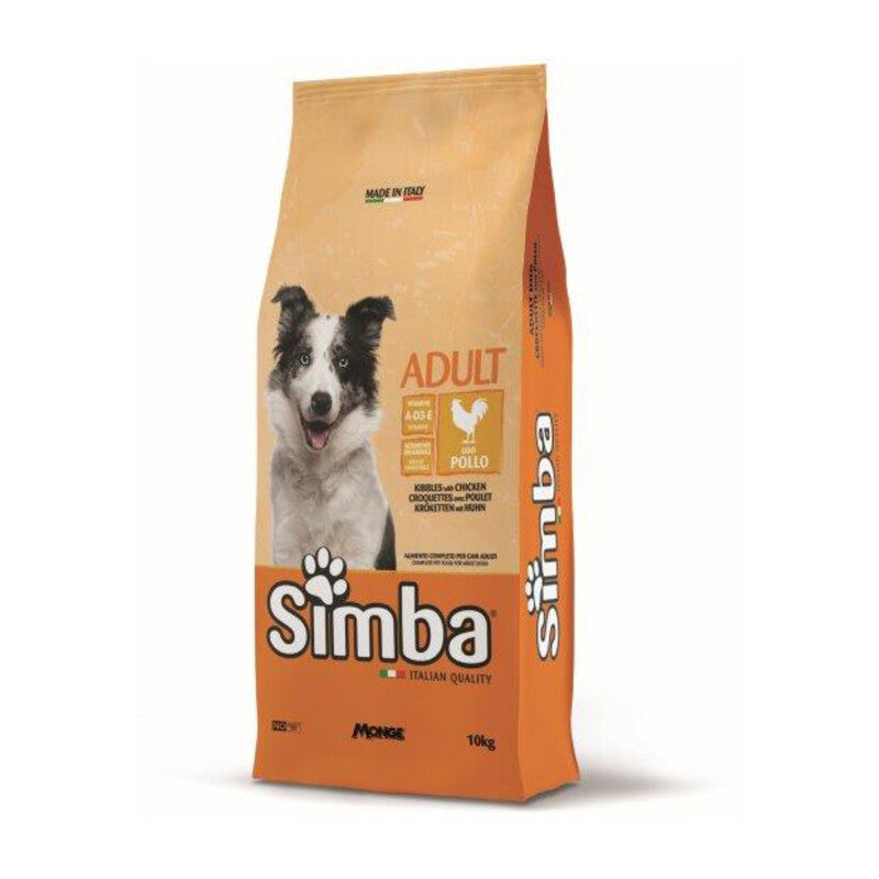 CROCCHETTA CANE MONGE SIMBA 10 KG ADULT POLLO- 1,0 pz