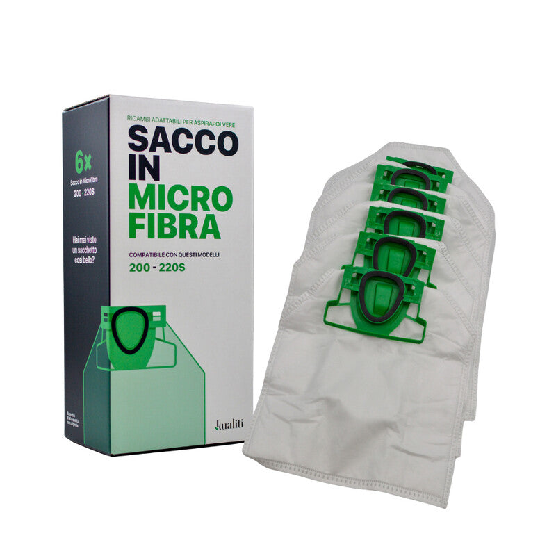 RICAMBIO FOLLETTO SACCO IN MICROFIBRA K200/220S PZ.6- 1,0 confezione