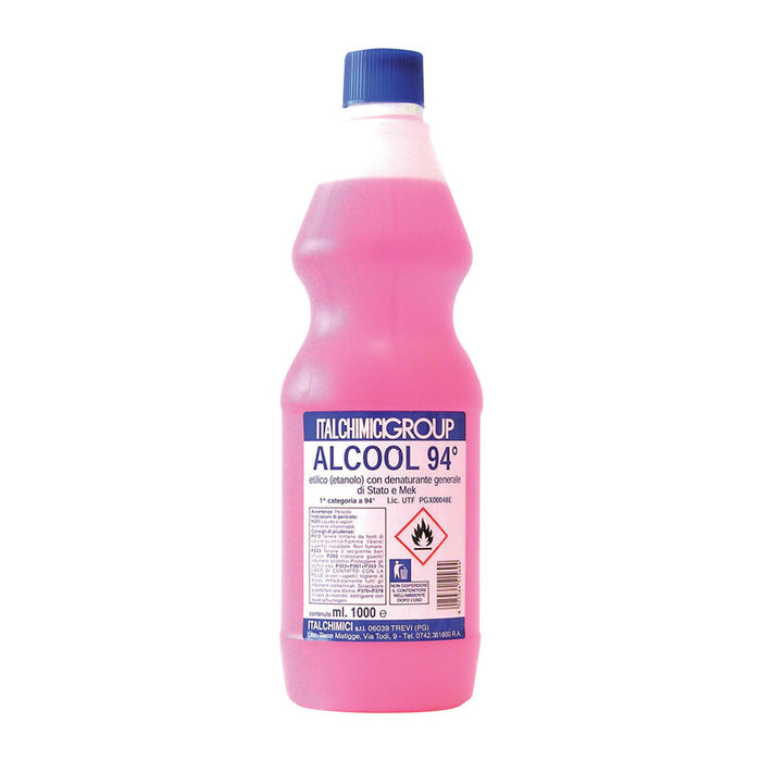 ALCOOL DENATURATO 94 CERTIFICATO 1 L ITALCHIMICI- 12,0 pz