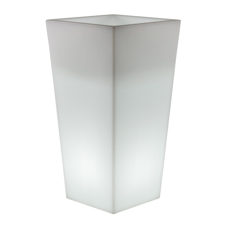 VASO SOLARE MELISA LED 30X30XH60 CM RGB C/TELECOM- 1,0 pz