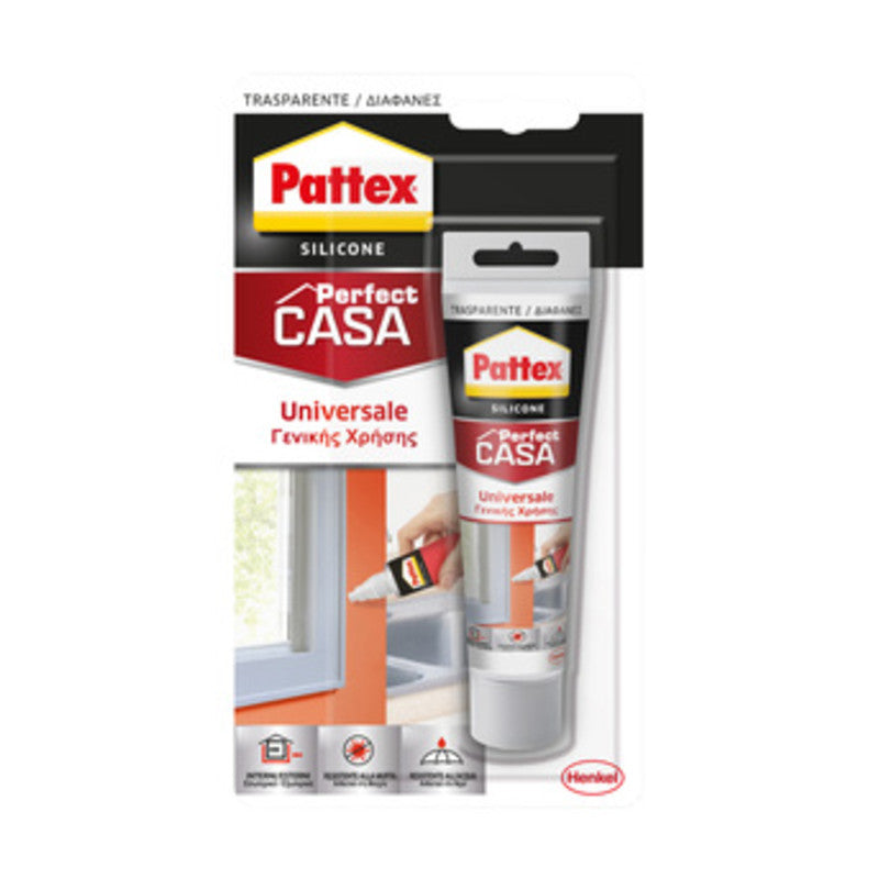 PATTEX SILICONE PERFECT CASA TRASPARENTE 50 ML- HENKEL ITALIA- 12,0 pz