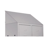 TETTO INCLINATO PER SPOGLIATOIO 2 POSTI 68,5X34 CM- 1,0 pz