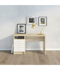 KIT SCRIVANIA FUNCTION PLUS 120X48X72 ROVERE BIANCO- 1,0 pz