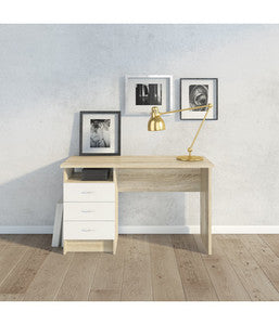 KIT SCRIVANIA FUNCTION PLUS 120X48X72 ROVERE BIANCO- 1,0 pz