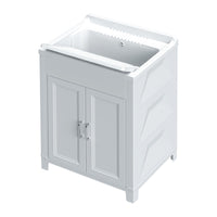 KIT LAVATOIO RESINA ANTIACIDO 60X50 CM BIANCO- 1,0 pz