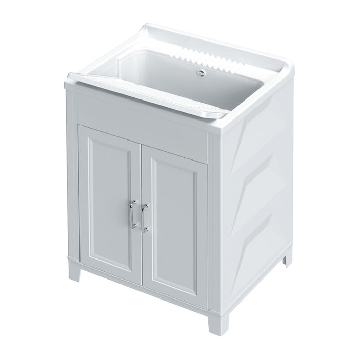 KIT LAVATOIO RESINA ANTIACIDO 60X50 CM BIANCO- 1,0 pz